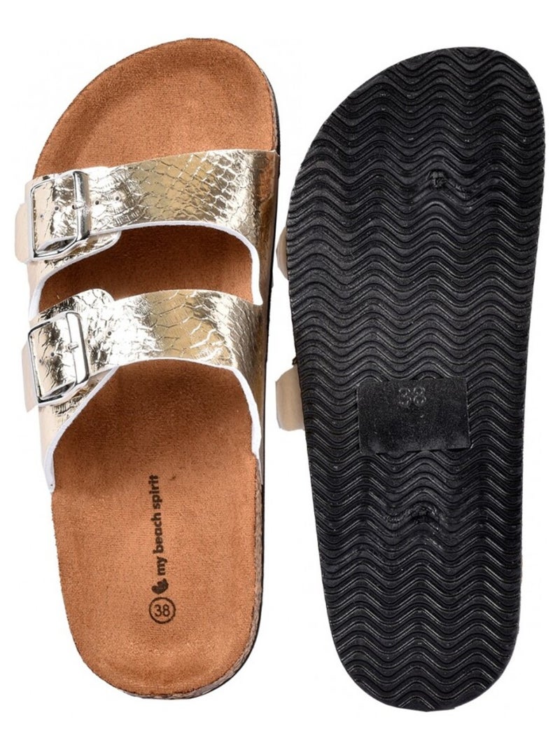 Sandales PREMIUM Boucle Doré/or - Kiabi