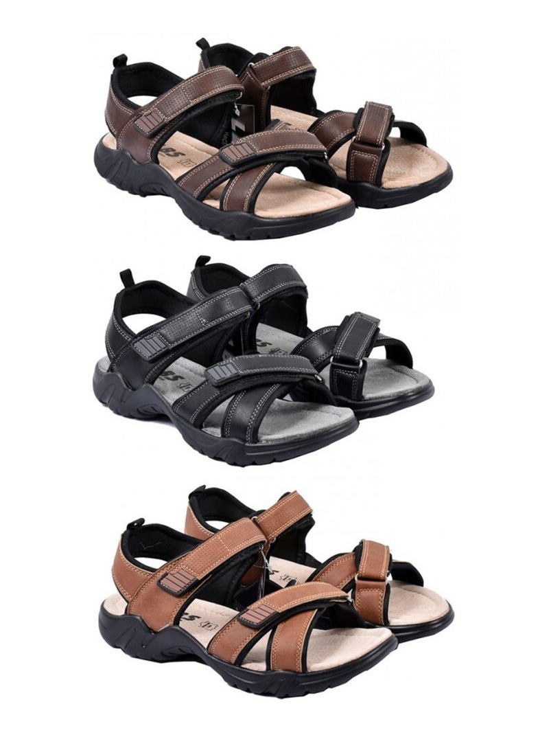 Sandales PREMIUM LBS Scratch Noir - Kiabi