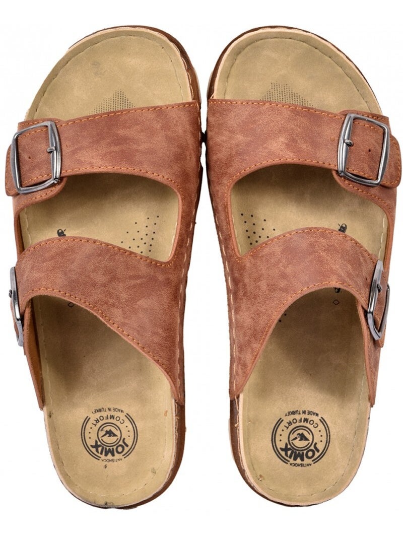 Sandales PREMIUM Marron cappuccino - Kiabi