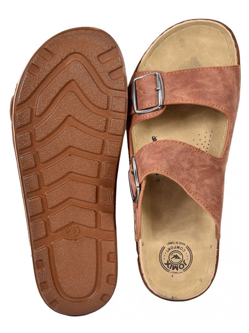Sandales PREMIUM Marron cappuccino - Kiabi