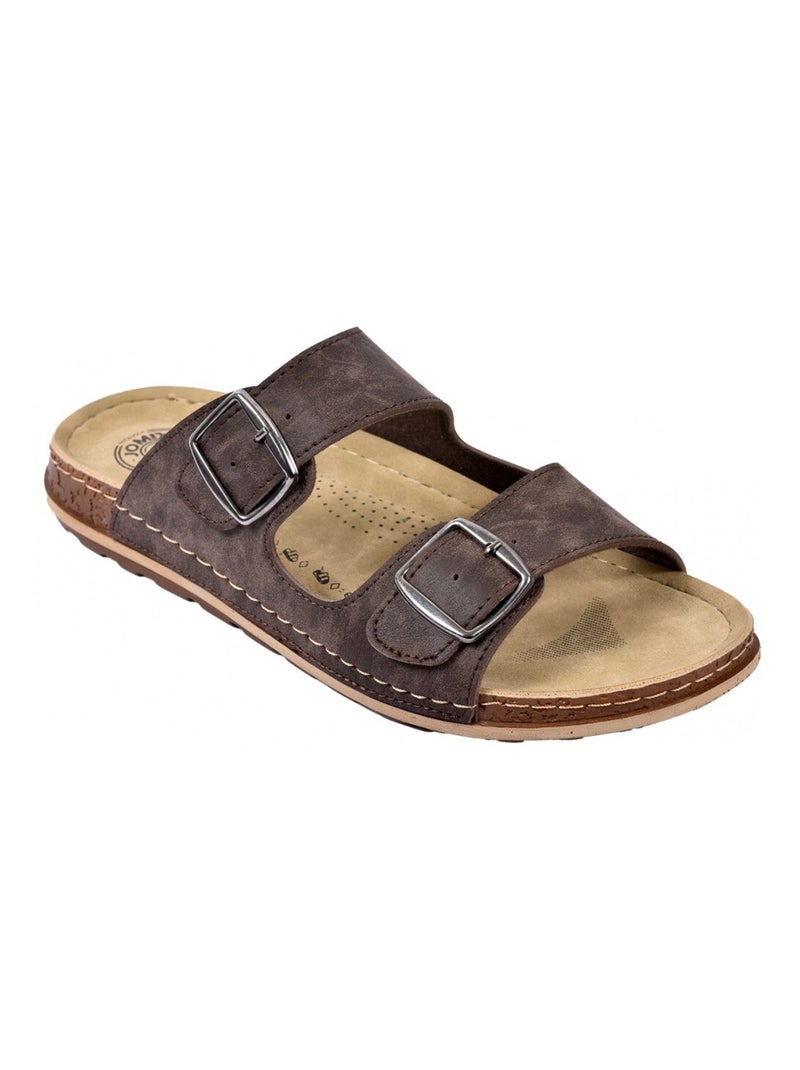 Sandales PREMIUM Marron - Kiabi