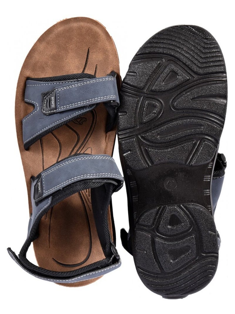 Sandales PREMIUM Scratch Bleu - Kiabi