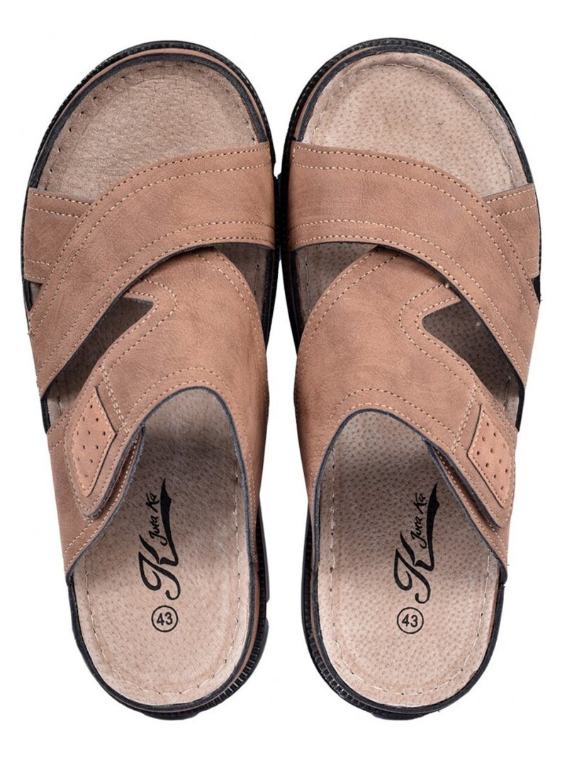 Sandales PREMIUM Scratch Camel - Kiabi