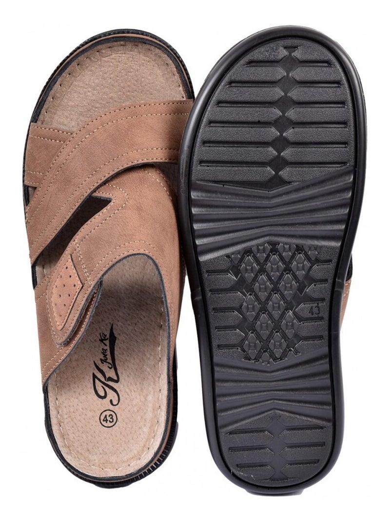 Sandales PREMIUM Scratch Camel - Kiabi