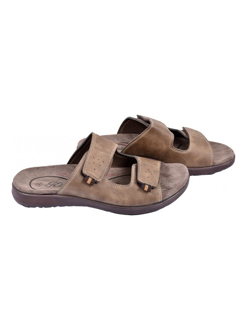 Sandales PREMIUM Scratch Kaki - Kiabi