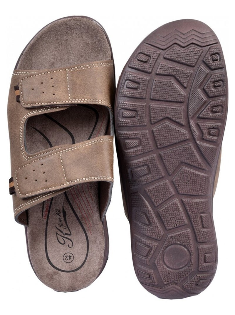 Sandales PREMIUM Scratch Kaki - Kiabi