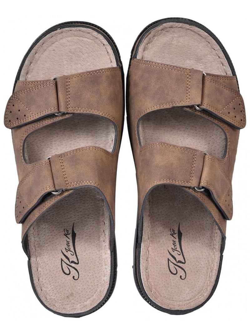 Sandales PREMIUM Scratch Kaki - Kiabi