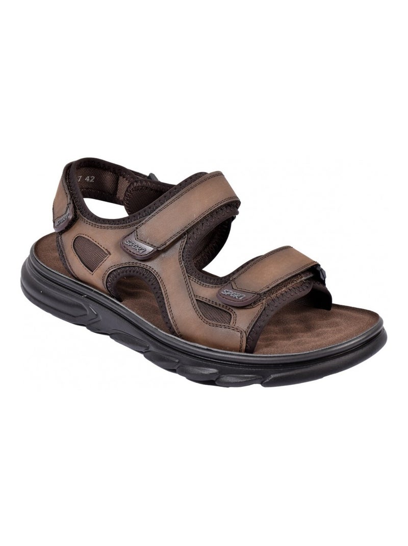 Sandales PREMIUM Scratch Marron - Kiabi