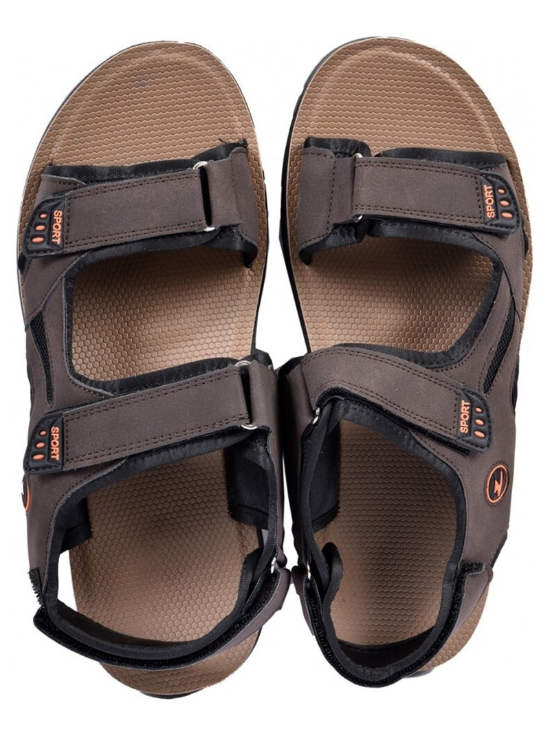 Sandales PREMIUM Scratch Marron - Kiabi
