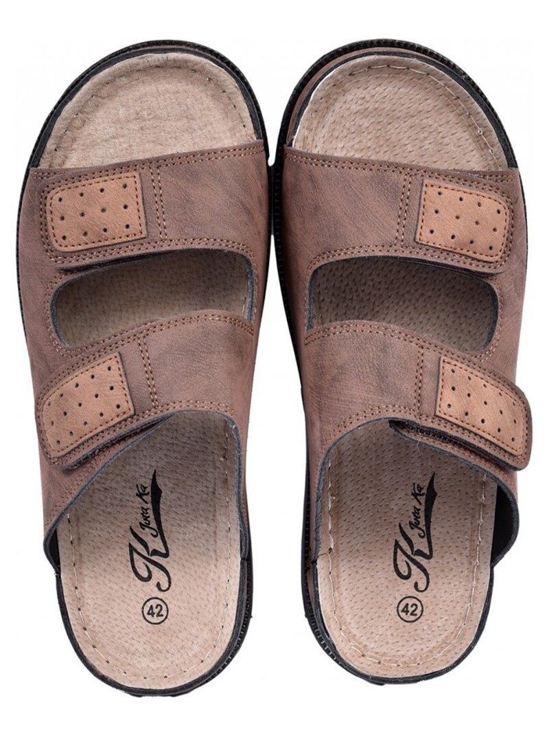 Sandales PREMIUM Scratch Marron - Kiabi