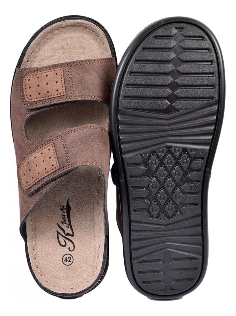 Sandales PREMIUM Scratch Marron - Kiabi