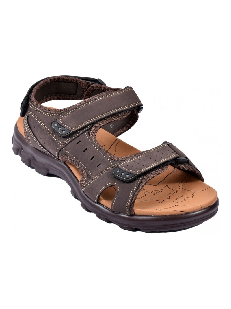 Sandales PREMIUM Scratch Marron havane - Kiabi