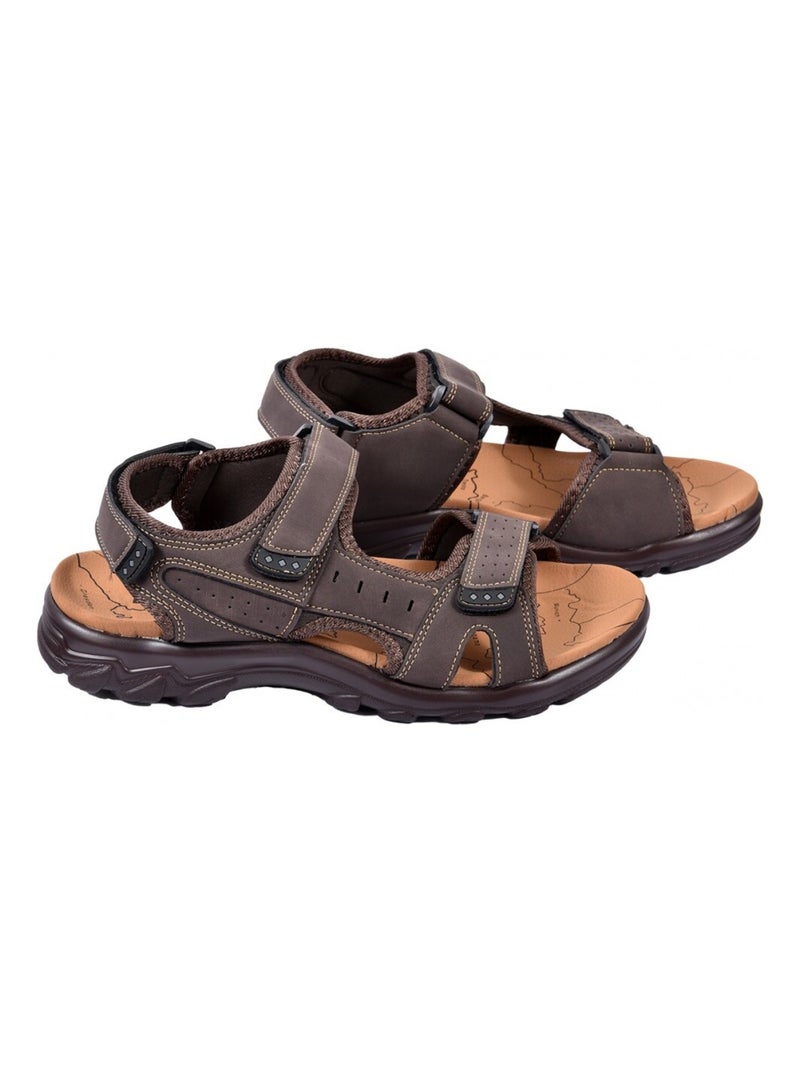 Sandales PREMIUM Scratch Marron havane - Kiabi