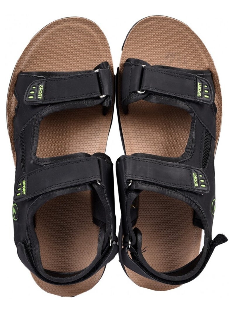 Sandales PREMIUM Scratch Noir - Kiabi