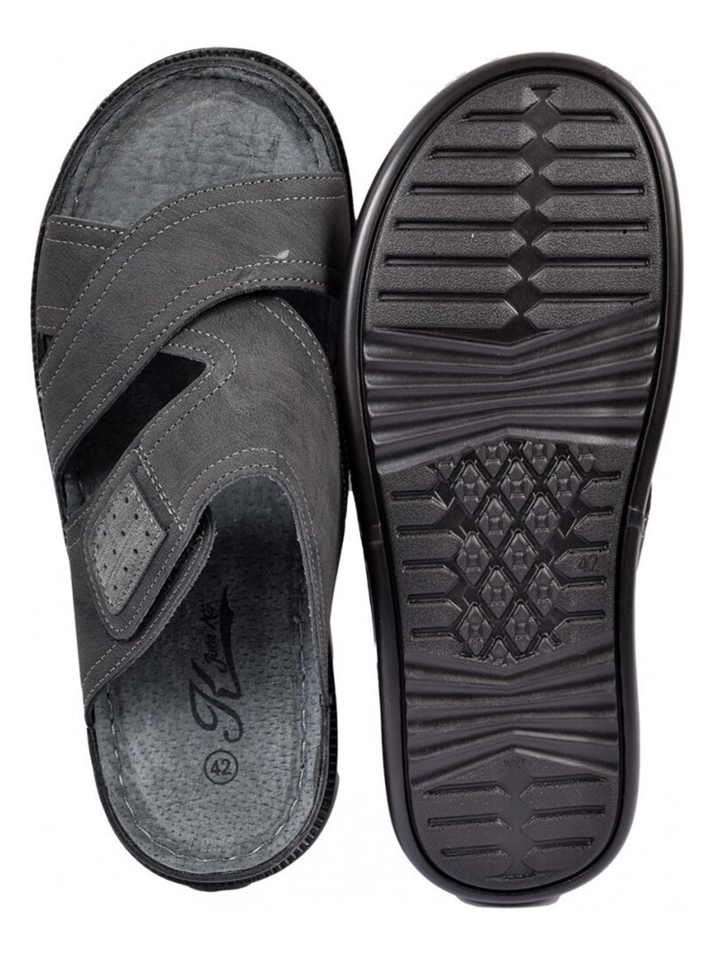 Sandales PREMIUM Scratch Noir - Kiabi