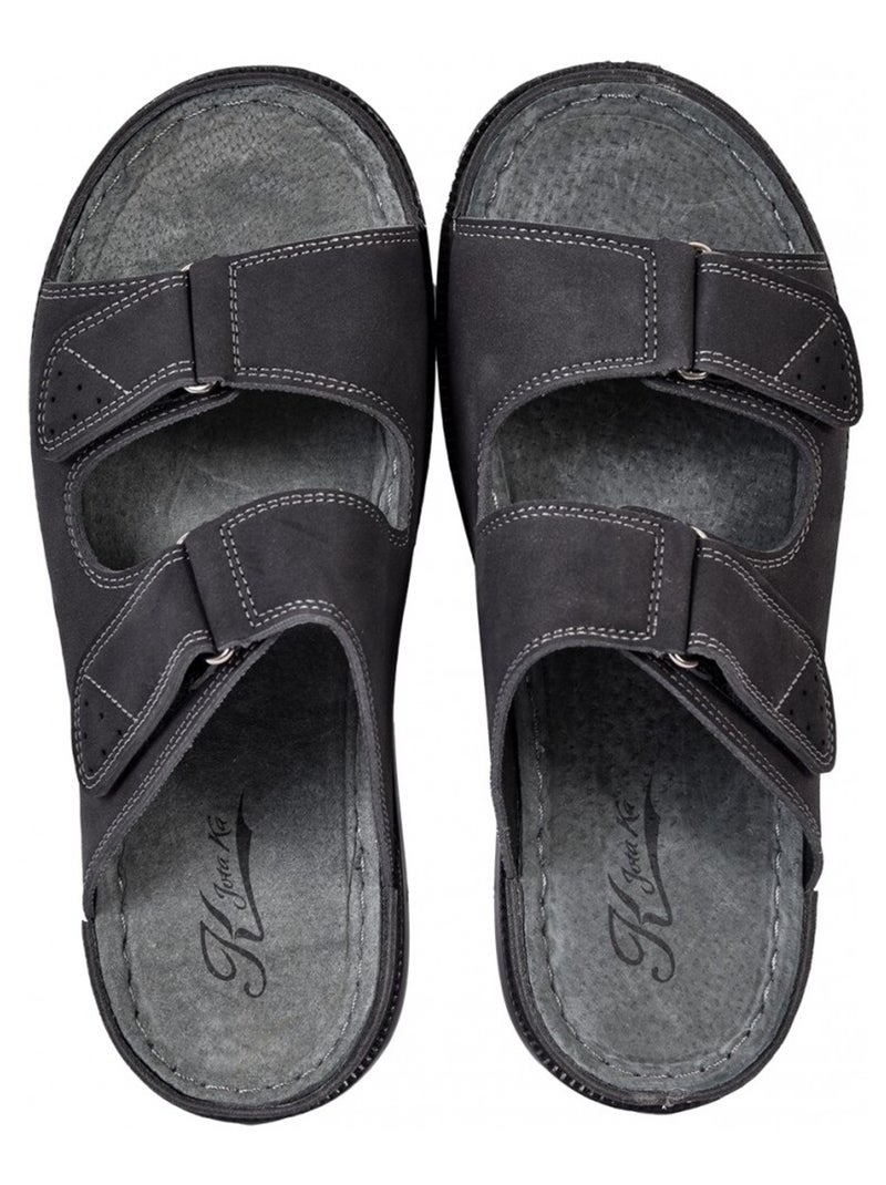 Sandales PREMIUM Scratch Noir - Kiabi