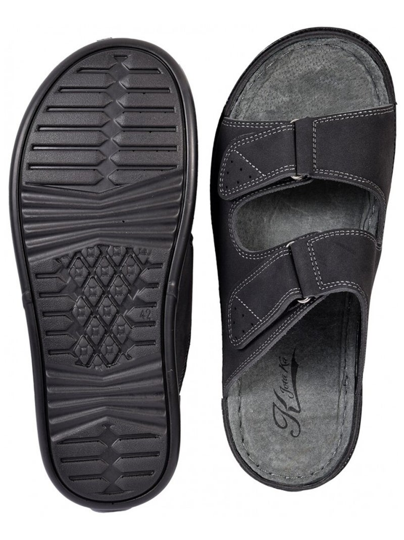 Sandales PREMIUM Scratch Noir - Kiabi