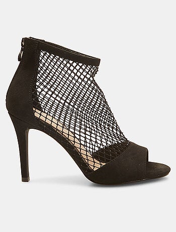 Sandales résille avec talon et strass BATA
