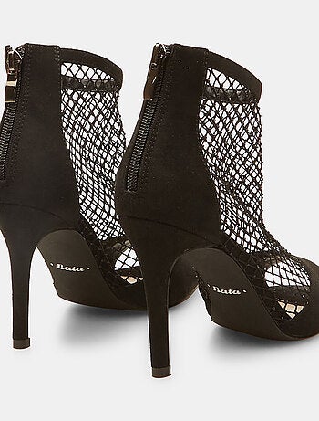 Sandales résille avec talon et strass BATA