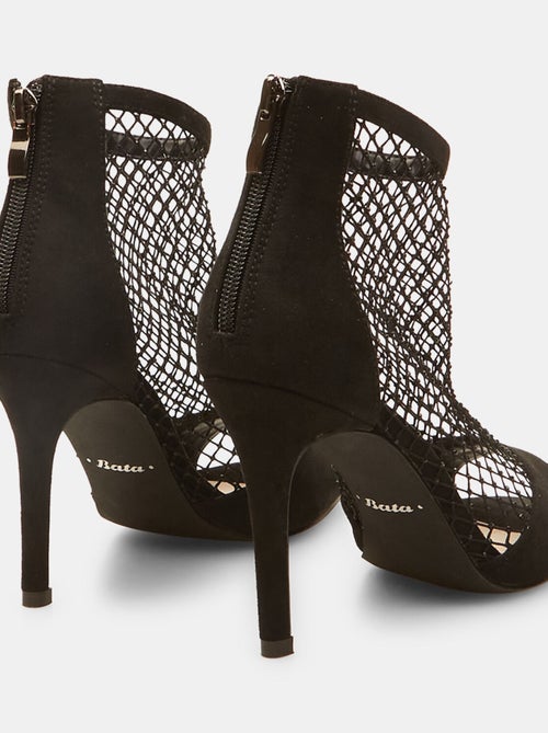 Sandales résille avec talon et strass BATA - Kiabi