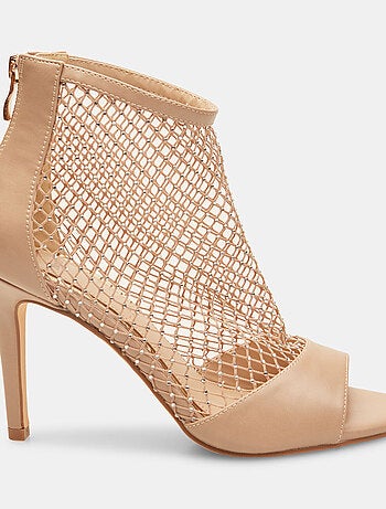 Sandales résille avec talon et strass BATA