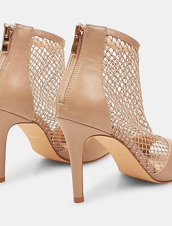 Sandales résille avec talon et strass BATA