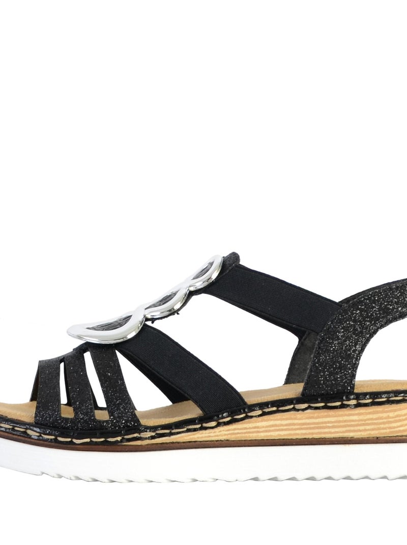 Sandales Rieker 679L4 Noir - Kiabi