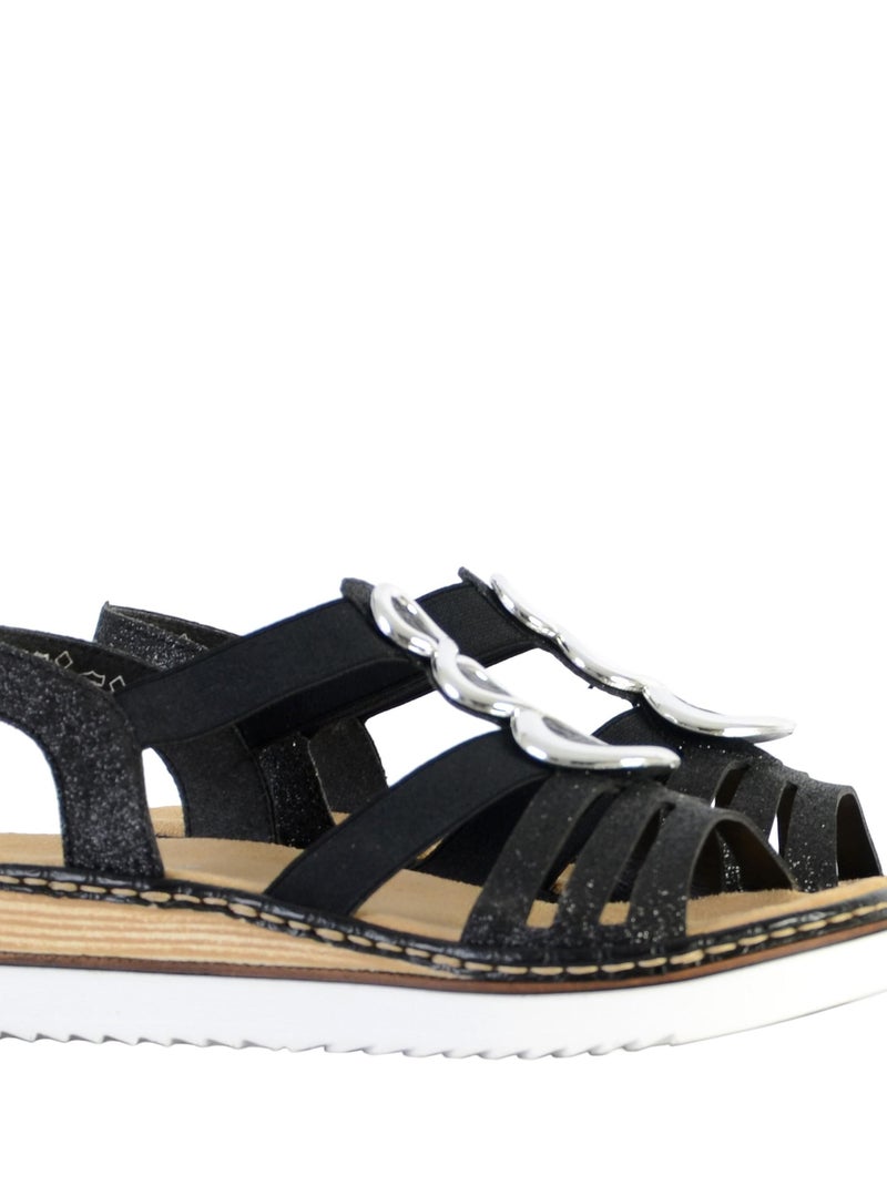 Sandales Rieker 679L4 Noir - Kiabi