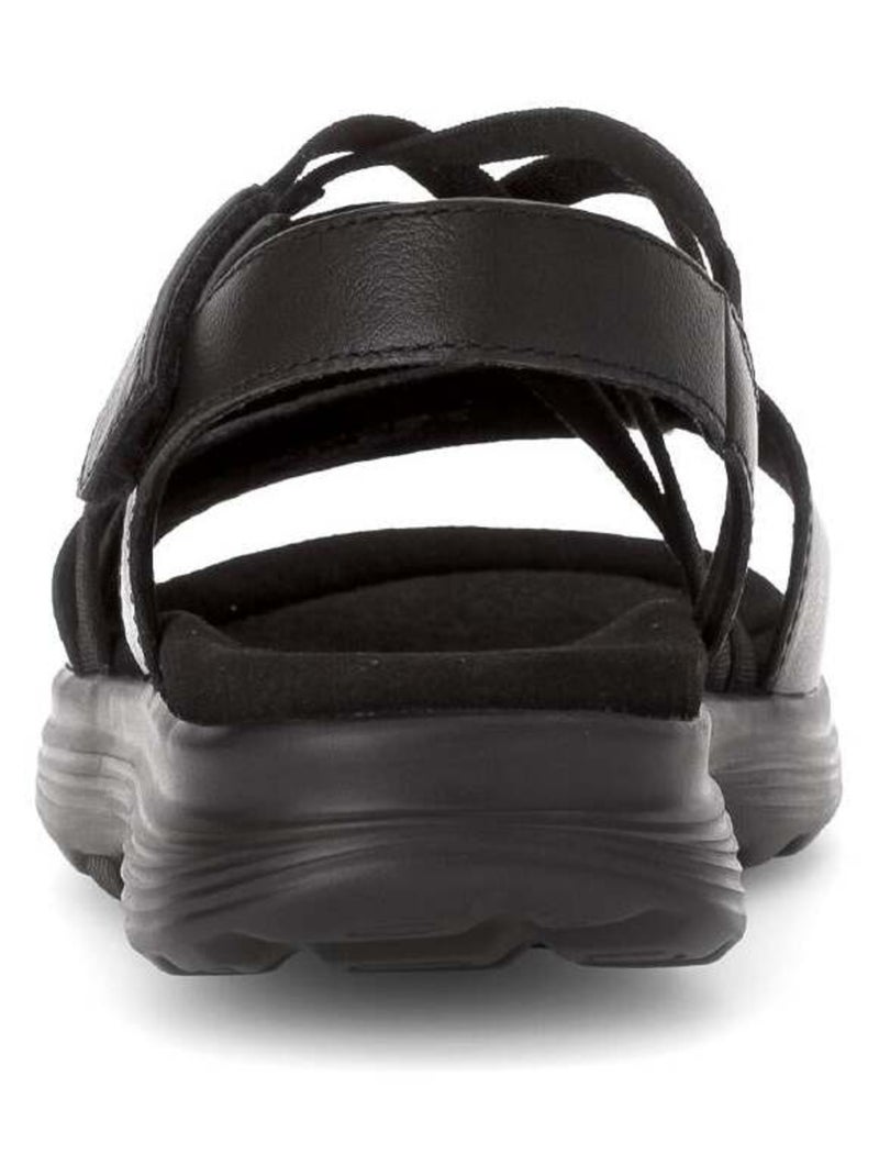 Sandales Rolling Soft  en cuir Noir Noir - Kiabi