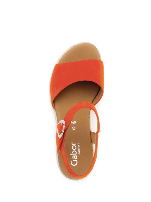 Sandales s en cuir velours - Kiabi