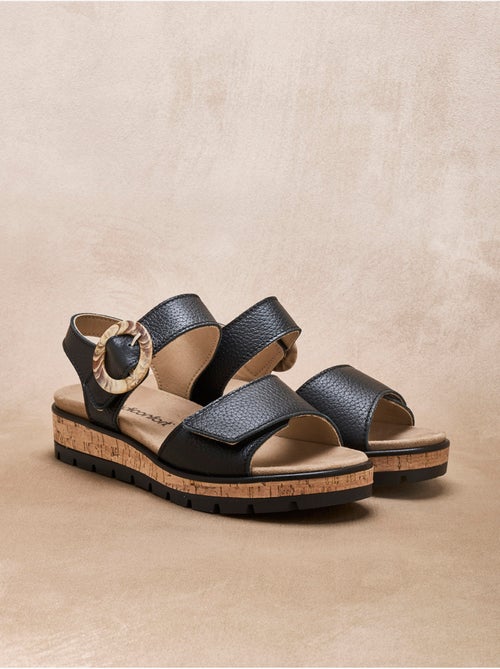 Sandales scratchs semelle amovible - PEDICONFORT - Kiabi