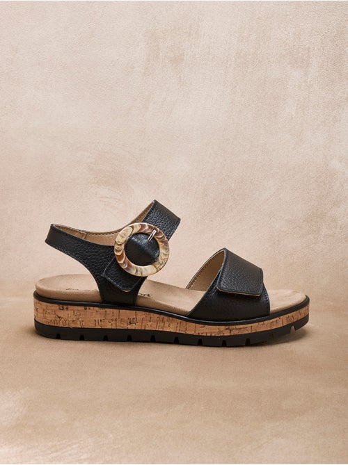 Sandales scratchs semelle amovible - PEDICONFORT - Kiabi
