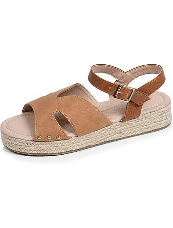 Sandales semelle à mémoire de forme talon 3,5 cm Isotoner