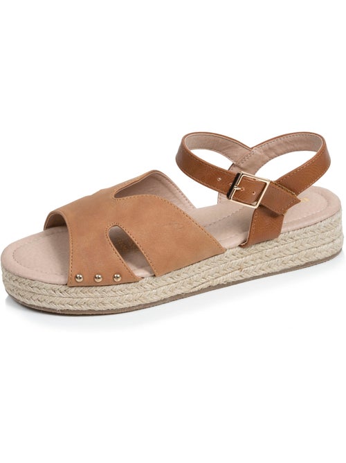 Sandales semelle à mémoire de forme talon 3,5 cm  Isotoner - Kiabi