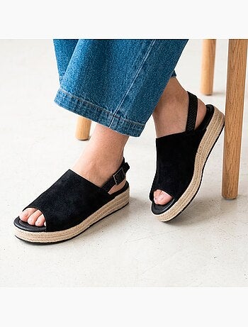 Sandales semelle à mémoire de forme talon 3,5 cm Isotoner