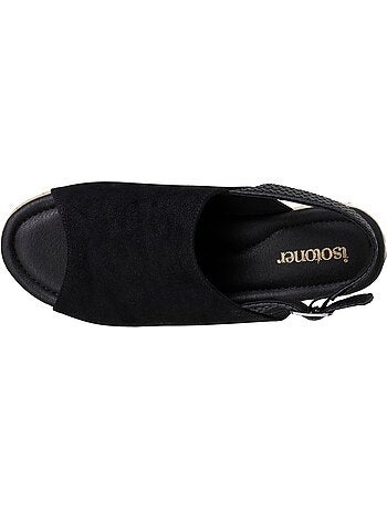 Sandales semelle à mémoire de forme talon 3,5 cm Isotoner
