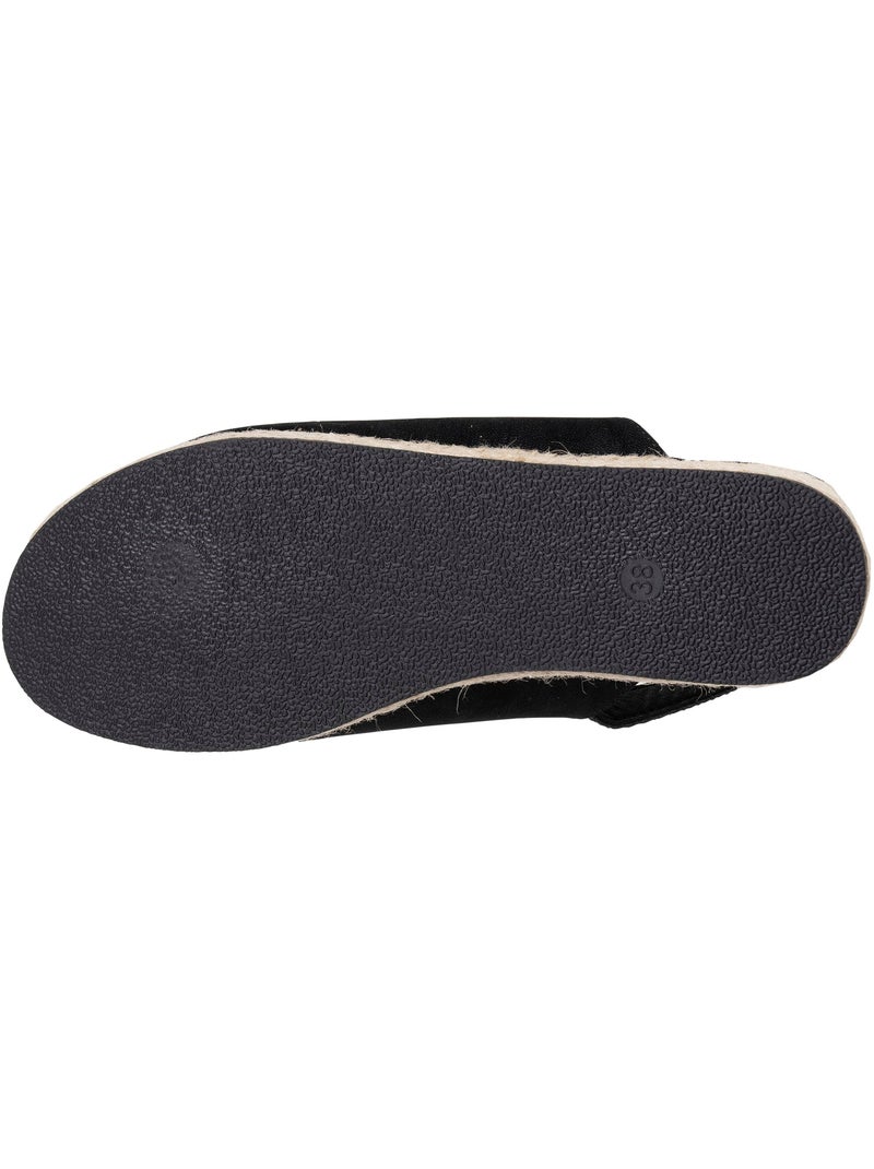 Sandales semelle à mémoire de forme talon 3,5 cm  Isotoner Noir - Kiabi