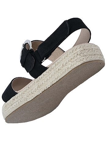 Sandales à talon compensé de 3,5 cm, très confortable Isotoner