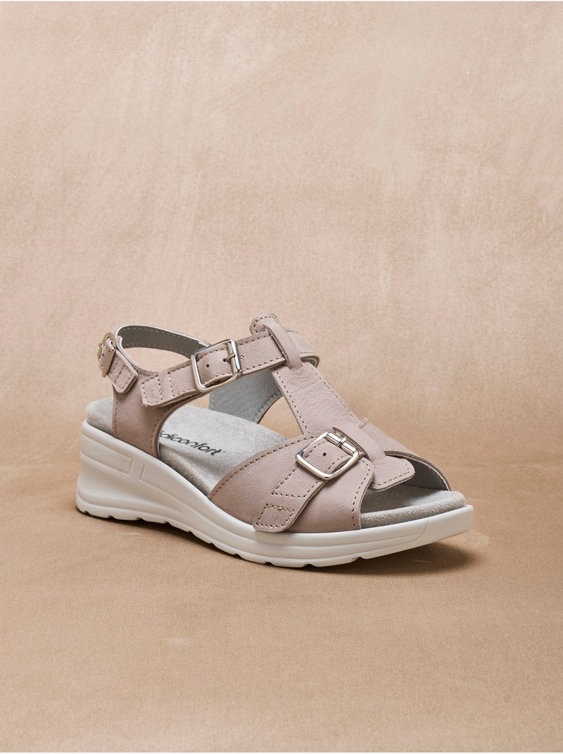 Sandales semelle amovible - PEDICONFORT Beige - Kiabi