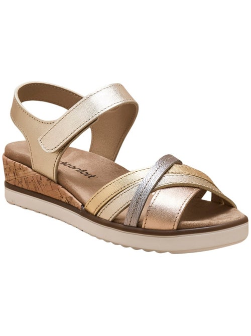 Sandales semelle amovible patte scratch - PEDICONFORT - Kiabi