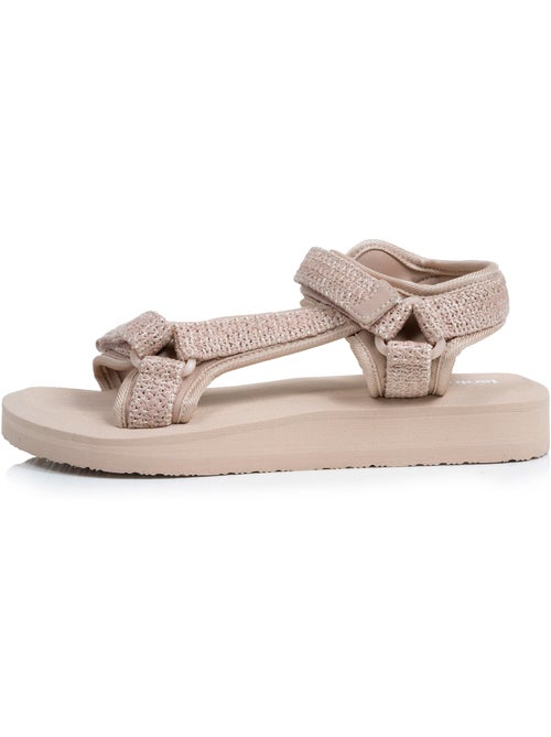 Sandales semelle confortable et légère 3,5cm , sandale de plage, piscine, randonnée  Isotoner - Kiabi