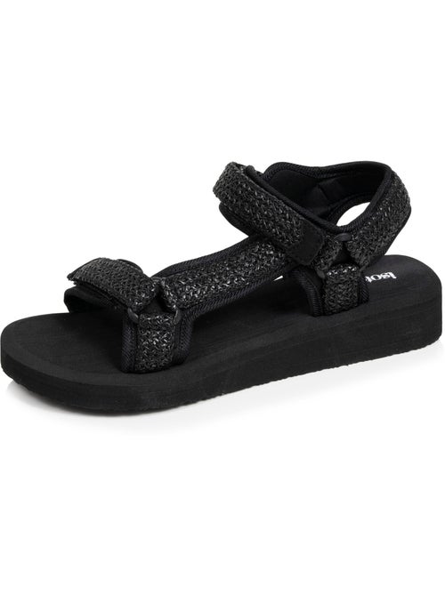 Sandales semelle confortable et légère 3,5cm , sandale de plage, piscine, randonnée  Isotoner - Kiabi