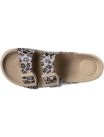 Sandales semelle extra-flex, légère, patch talon ultra confort Isotoner