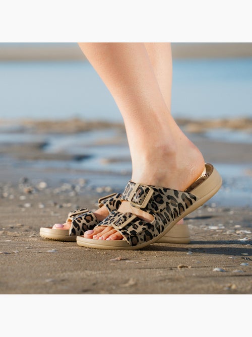 Sandales semelle extra-flex, légère, patch talon ultra confort  Isotoner - Kiabi