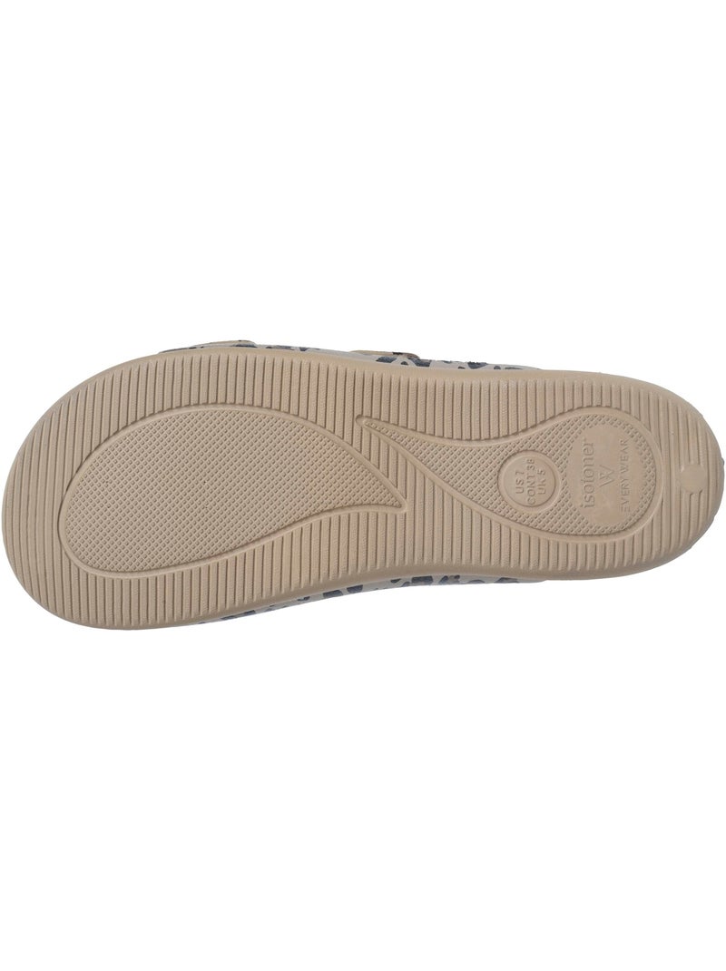 Sandales semelle extra-flex, légère, patch talon ultra confort  Isotoner Beige - Kiabi