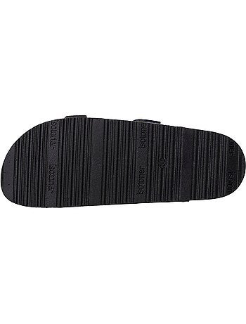 Sandales semelle intérieure cuir patch talon confort everywear Isotoner