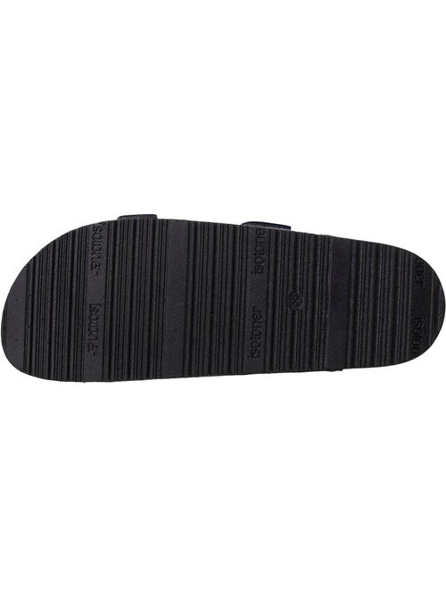 Sandales semelle intérieure cuir patch talon confort everywear  Isotoner - Kiabi