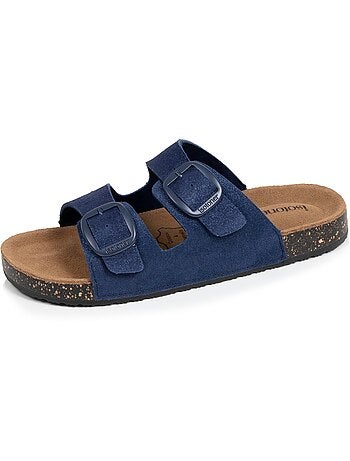 Sandales semelle intérieure cuir patch talon confort everywear Isotoner