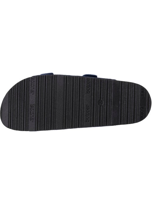 Sandales semelle intérieure cuir patch talon confort everywear  Isotoner - Kiabi