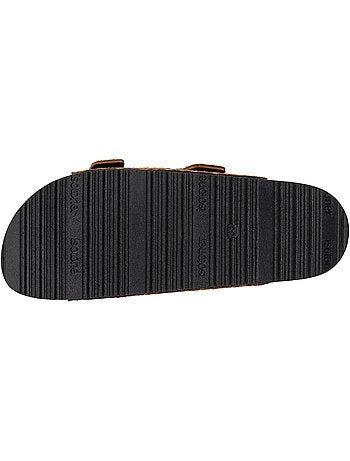 Sandales semelle intérieure cuir patch talon confort everywear Isotoner